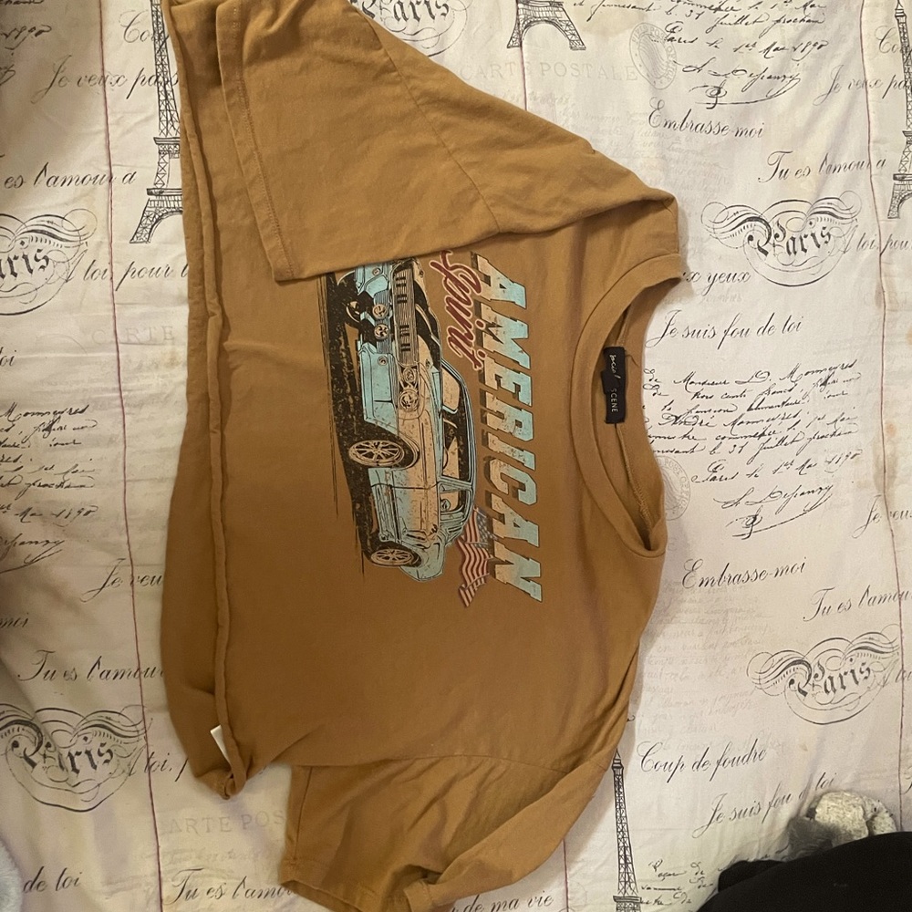 Sports car crop top